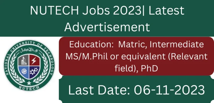 Nutech Jobs 2023 Latest Advertisement Online Apply