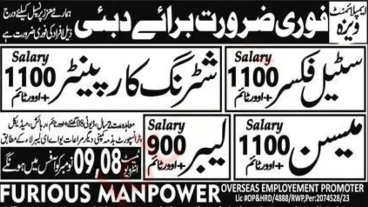Latest Jobs In Dubai Steel Fixer And Mason Online Apply