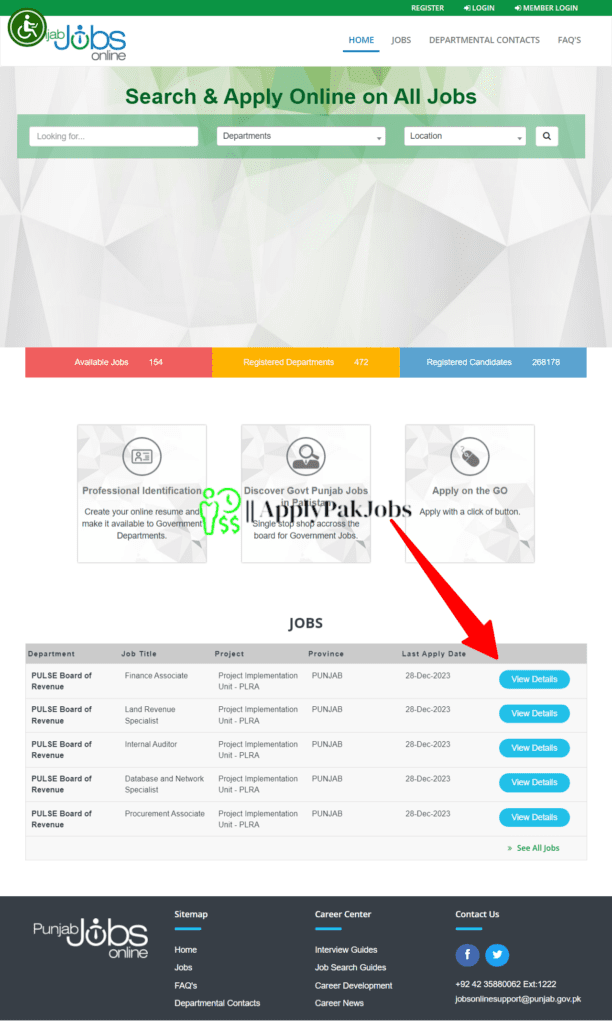 Latest Board Of Revenue Punjab Jobs 2023 Online Apply