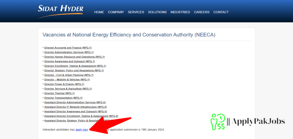 National Energy Efficiency Authority Latest Jobs 2024