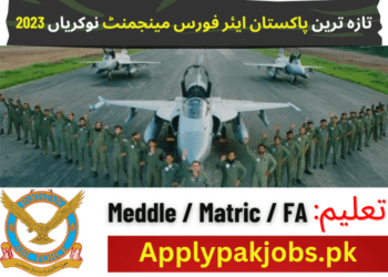 Latest Pakistan Air Force Management Jobs 2024 Online Apply